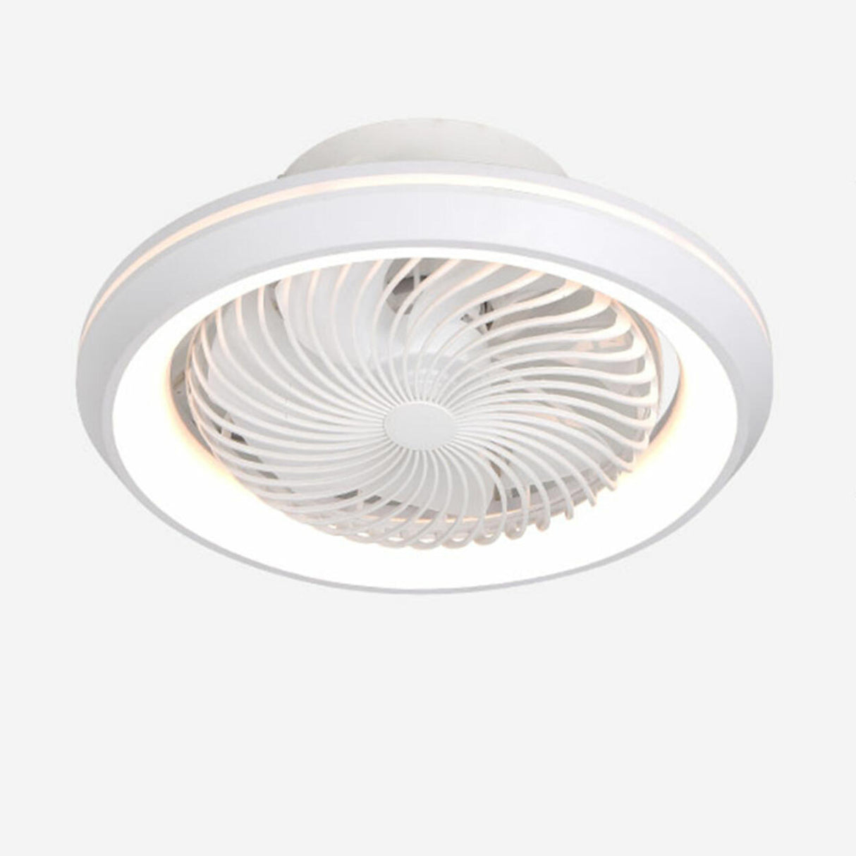 Modern Round Simple Ceiling Fan with LED Light Image - 5