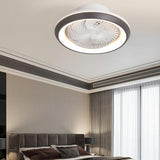 Modern Round Simple Ceiling Fan with LED Light Image - 8