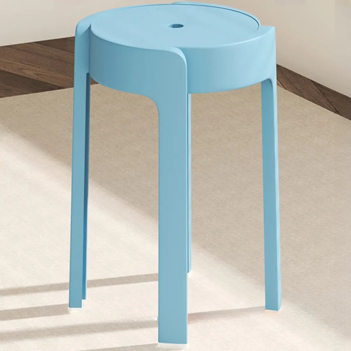 Modern Round Synthetic Bar Office Stool Multi-Color Image - 14