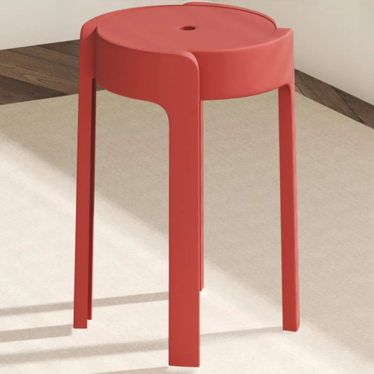 Modern Round Synthetic Bar Office Stool Multi-Color Image - 19