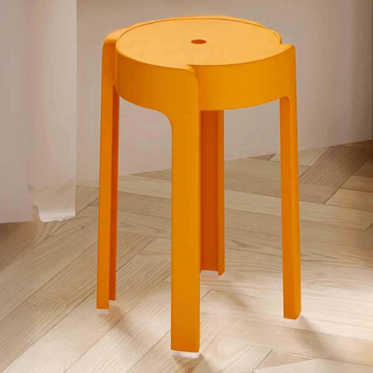 Modern Round Synthetic Bar Office Stool Multi-Color Image - 3