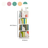 Modern Round Vertical Multi-Tier Wood Storage Bookcase Image - 30