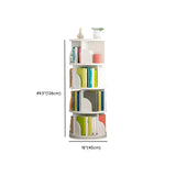 Modern Round Vertical Multi-Tier Wood Storage Bookcase Image - 35