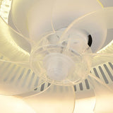 Modern Round Wave Clear Blades Ceiling Fan with Light Image - 14