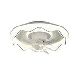 Modern Round Wave Clear Blades Ceiling Fan with Light Image - 5