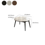 Modern Round White Stone Dining Table Oak Base Extendable #size