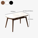 Modern Round Wood Dining Table White Large Extendable Image - 16