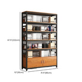 Modern Rustic Vertical Open Shelves Display Bookcases Image - 25