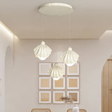 Modern Shell White Pendant Light Acrylic for Dining Room Image - 1