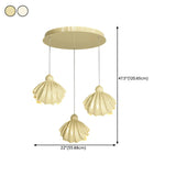 Modern Shell White Pendant Light Acrylic for Dining Room Image - 17