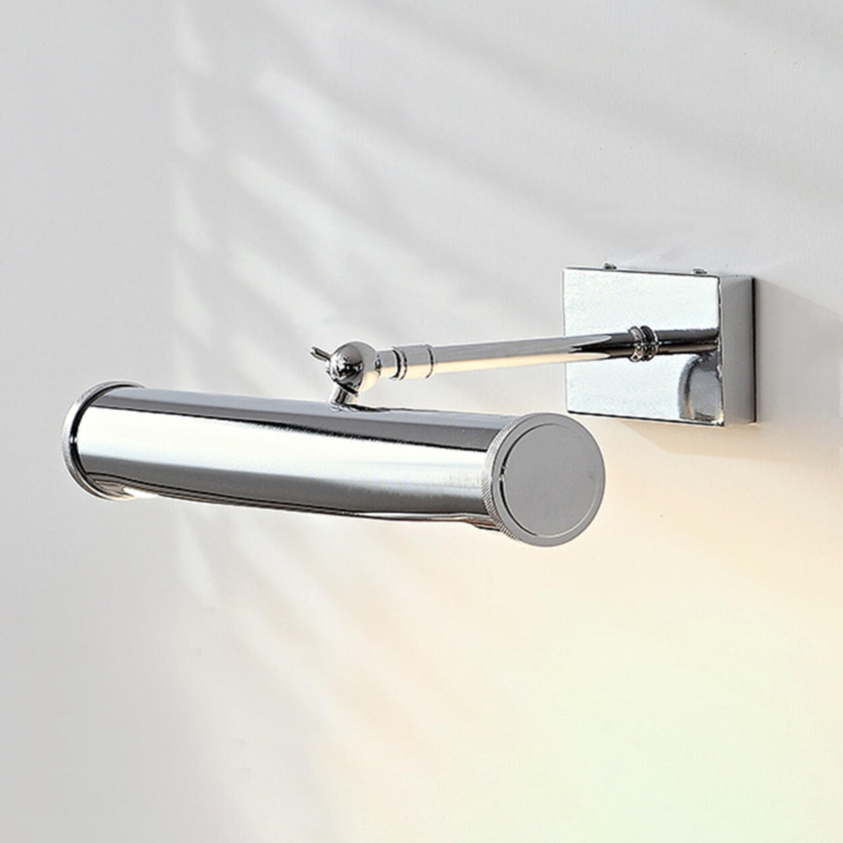 Modern Silver Cylinder Bathroom Vanity Mirror Light  Image - 6