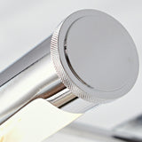 Modern Silver Cylinder Bathroom Vanity Mirror Light  Image - 9