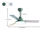 Modern Simple 3 Wood Blades Standard Ceiling Fan Light #size