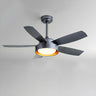 Modern Simple 5 Blade Dimming Remote Ceiling Fan Light Image - 6