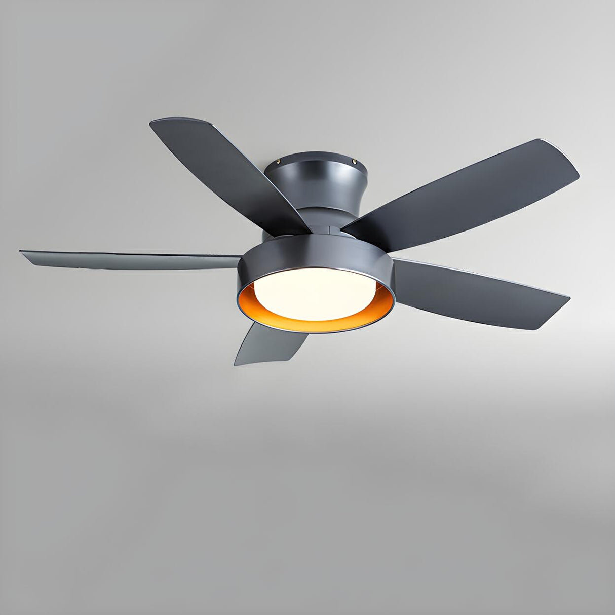 Modern Simple 5 Blade Dimming Remote Ceiling Fan Light Image - 7