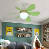 Modern Simple 6 Blade Dimming Ceiling Fan with Light Image - 19