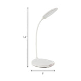 Modern Simple Adjustable Arm LED Study Desk Lamp #size