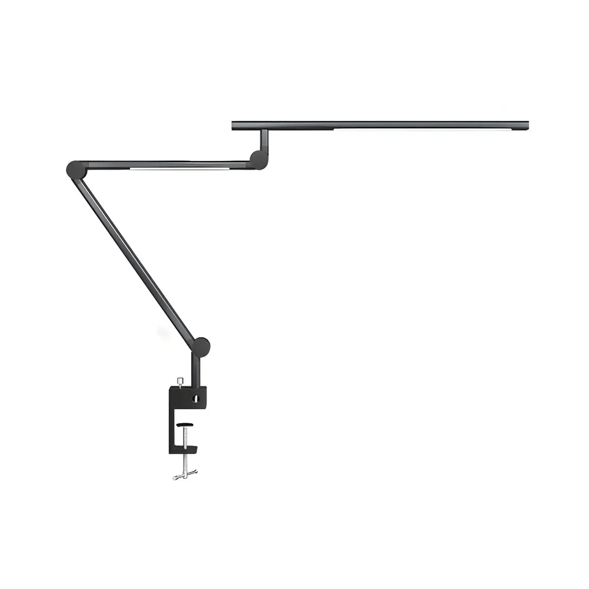 Modern Simple Black Adjustable Metal Arm Table Lamp Image - 5