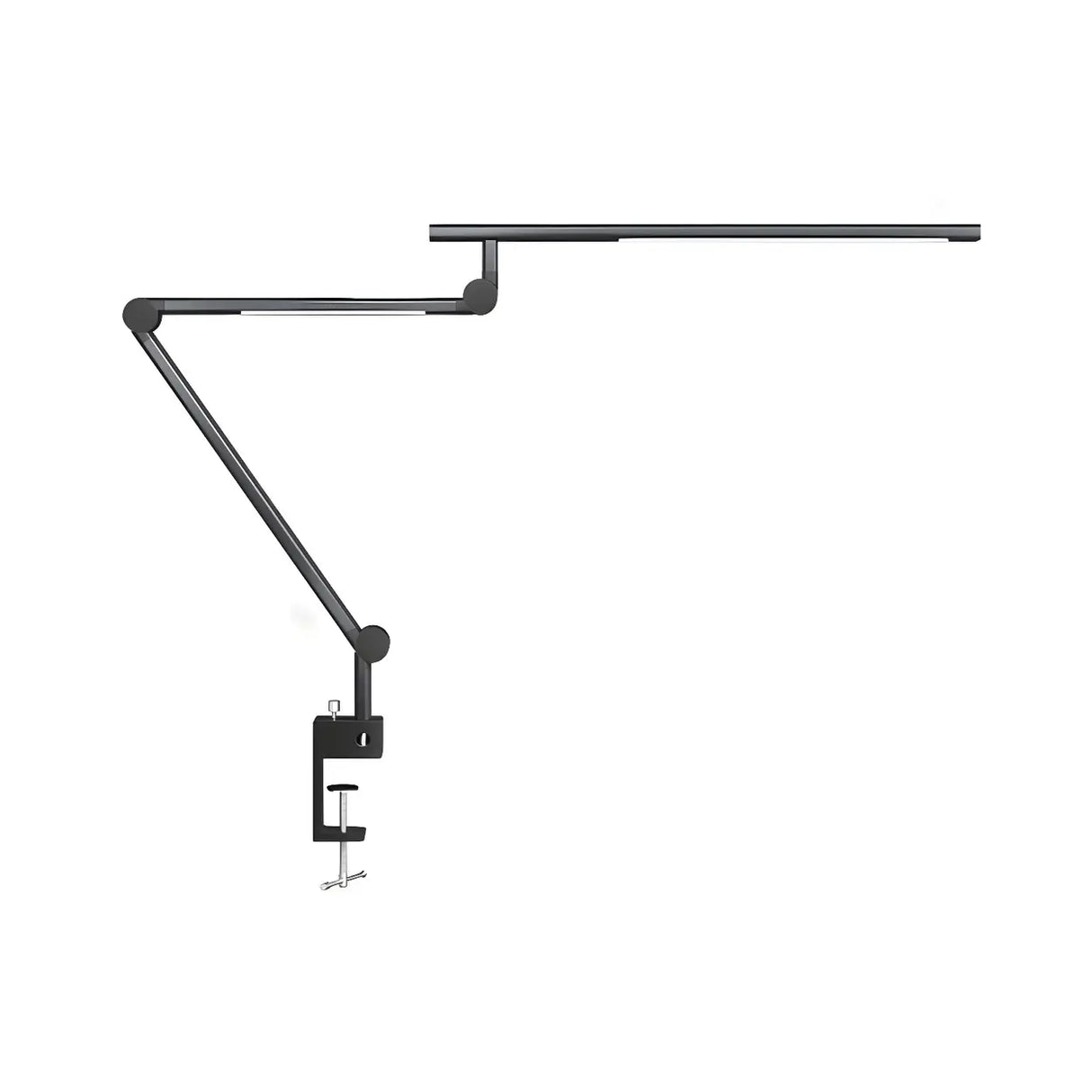 Modern Simple Black Adjustable Metal Arm Table Lamp Image - 8