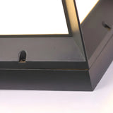 Modern Simple Black Cube Outdoor Metal LED Post Light Image - 7