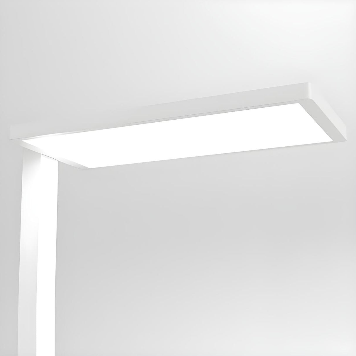 Modern Simple Black Rectangular LED Metal Floor Lamp Image - 8