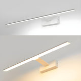 Modern Simple Black Strip LED Bathroom Vanity Light Image - 11