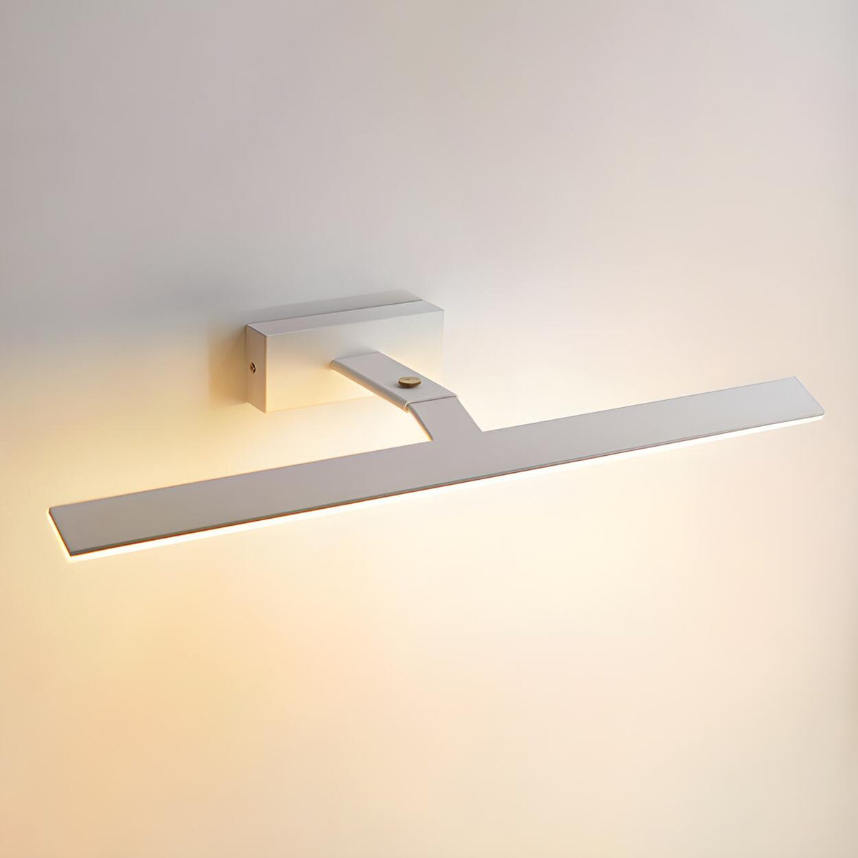 Modern Simple Black Strip LED Bathroom Vanity Light Image - 3