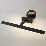 Modern Simple Black Strip LED Bathroom Vanity Light Image - 5