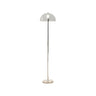 Modern Simple Blue Bowl Chrome Metal Floor Lamp Image - 13