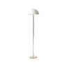 Modern Simple Blue Bowl Chrome Metal Floor Lamp Image - 5