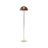 Modern Simple Blue Bowl Chrome Metal Floor Lamp Image - 9