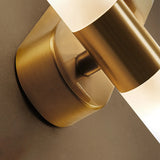 Modern Simple Brass Cylinder LED Metal Vanity Light Image - 9