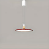 Modern Simple Ceramic Colorful Disc LED Pendant Light Image - 12