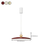 Modern Simple Ceramic Colorful Disc LED Pendant Light Image - 22