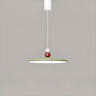 Modern Simple Ceramic Colorful Disc LED Pendant Light Image - 9