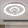 Modern Simple Clear 7 Blade Geometric Ceiling Fan Light Image - 3