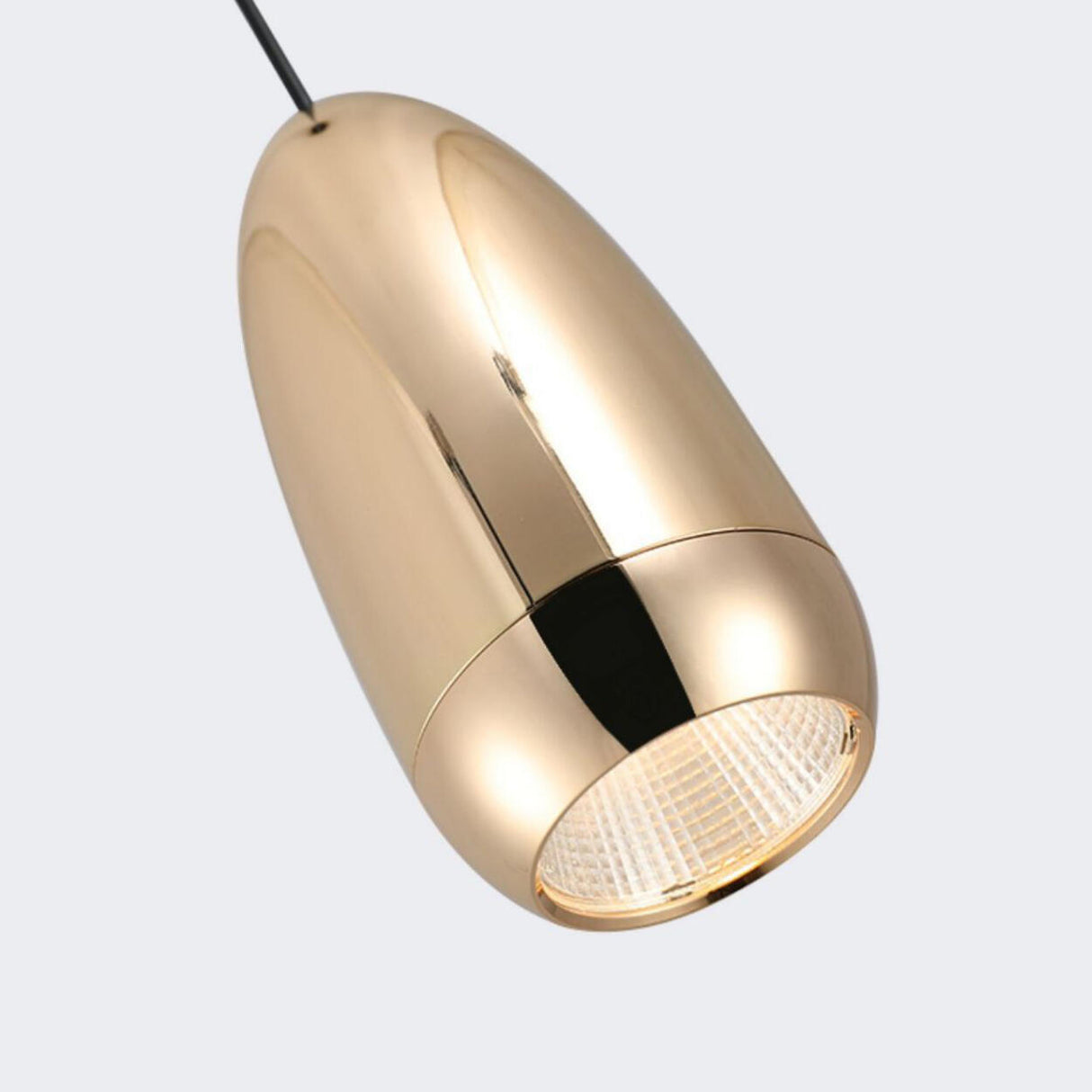 Modern Simple Colorful Oval Aluminum Pendant Light Image - 13