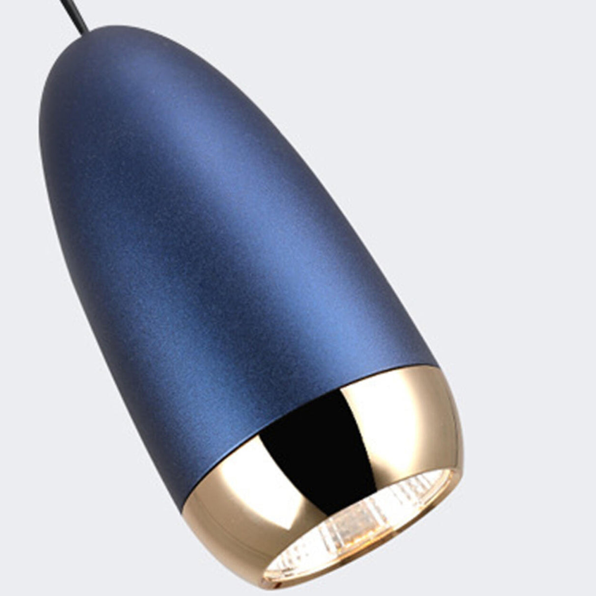 Modern Simple Colorful Oval Aluminum Pendant Light Image - 14