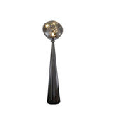 Modern Simple Column Sculptural Globe Floor Lamp Image - 3