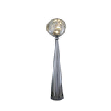 Modern Simple Column Sculptural Globe Floor Lamp Image - 7