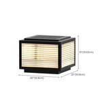 Modern Simple Cube Aluminum Outdoor Pillar Table Light Image - 14