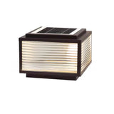 Modern Simple Cube Aluminum Outdoor Pillar Table Light Image - 5