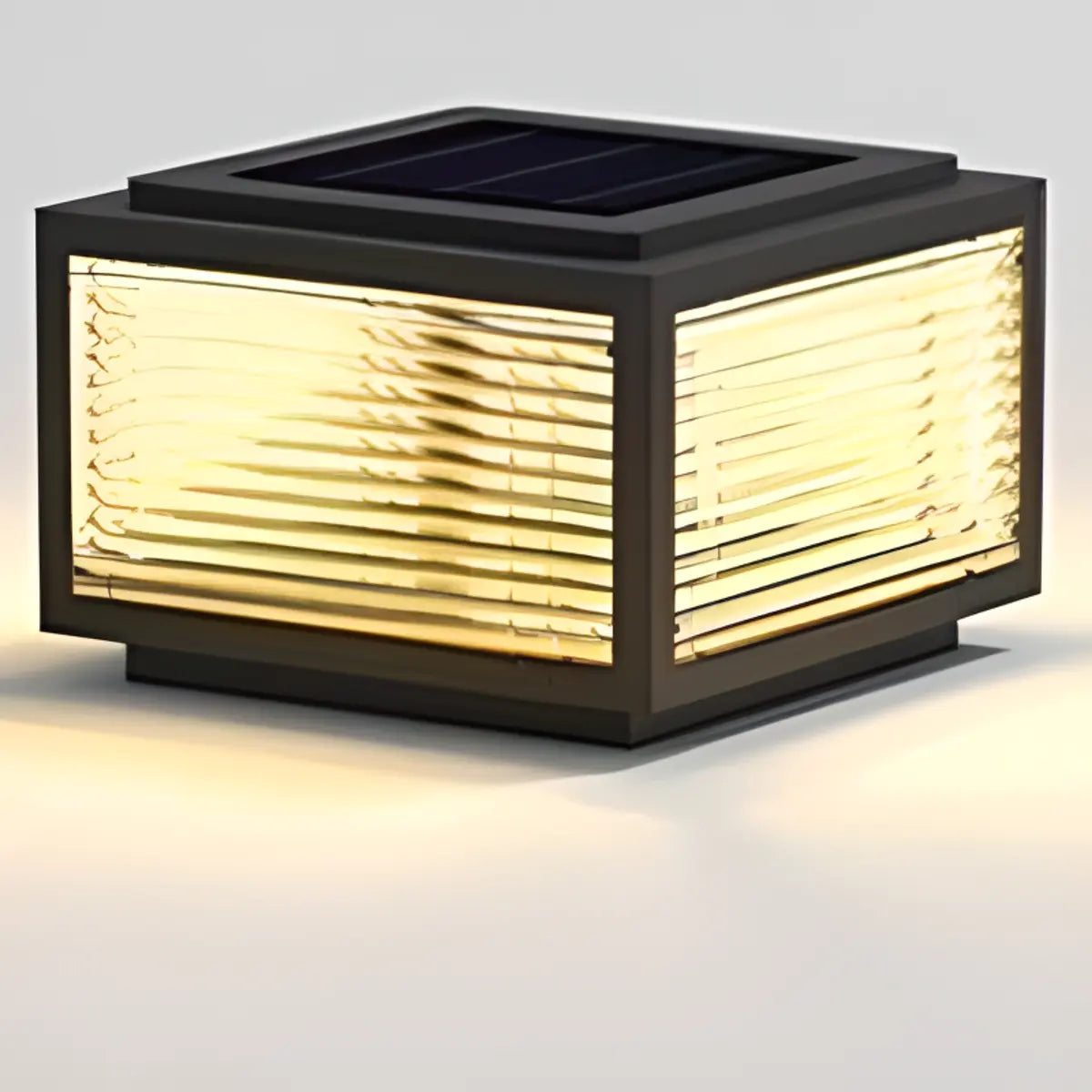 Modern Simple Cube Aluminum Outdoor Pillar Table Light Image - 7