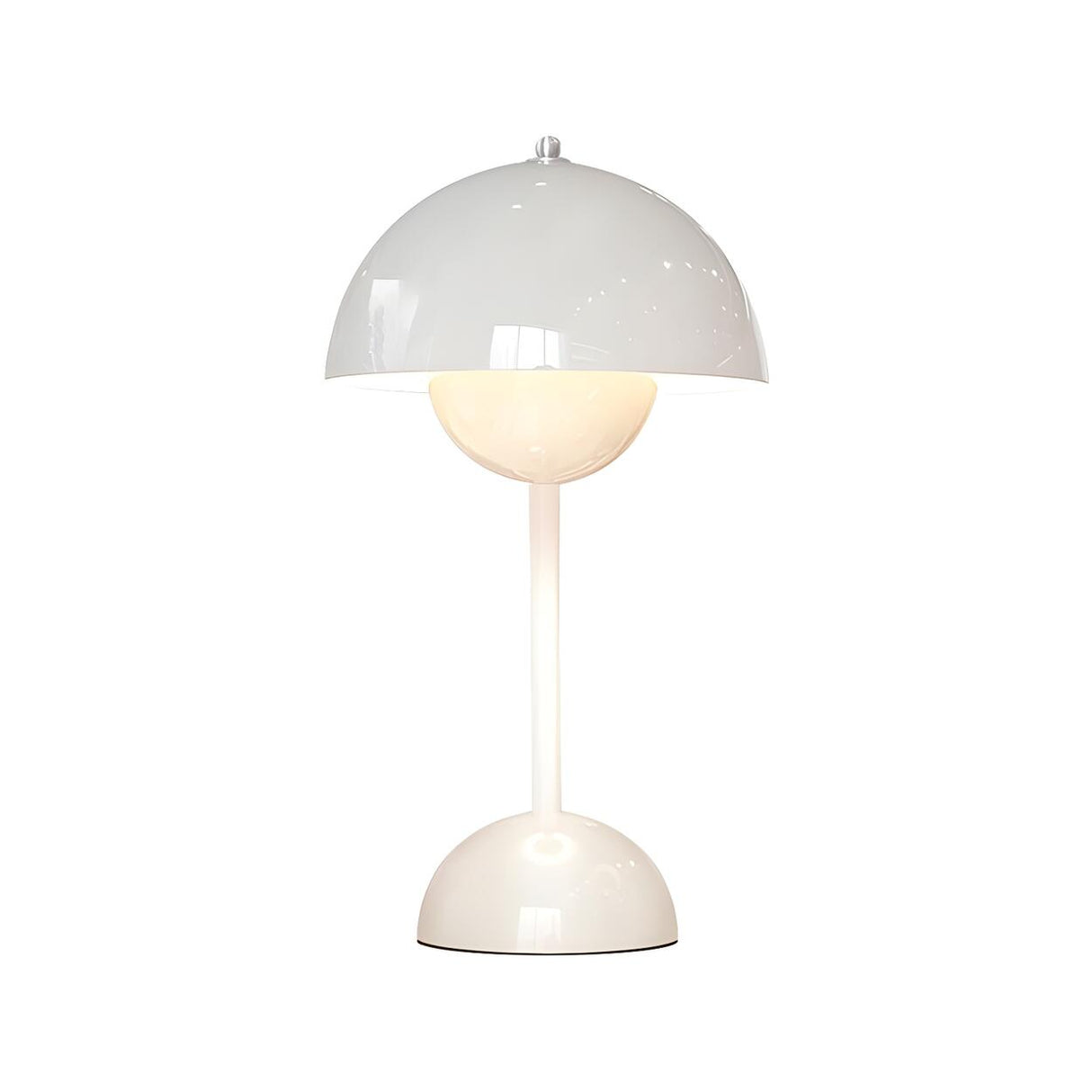 Modern Simple Dome Geometric Metal Bedside Table Lamp Image - 6