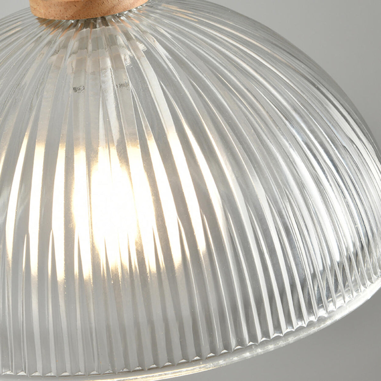 Modern Simple Dome Glass Dining Room Pendant Light Image - 10