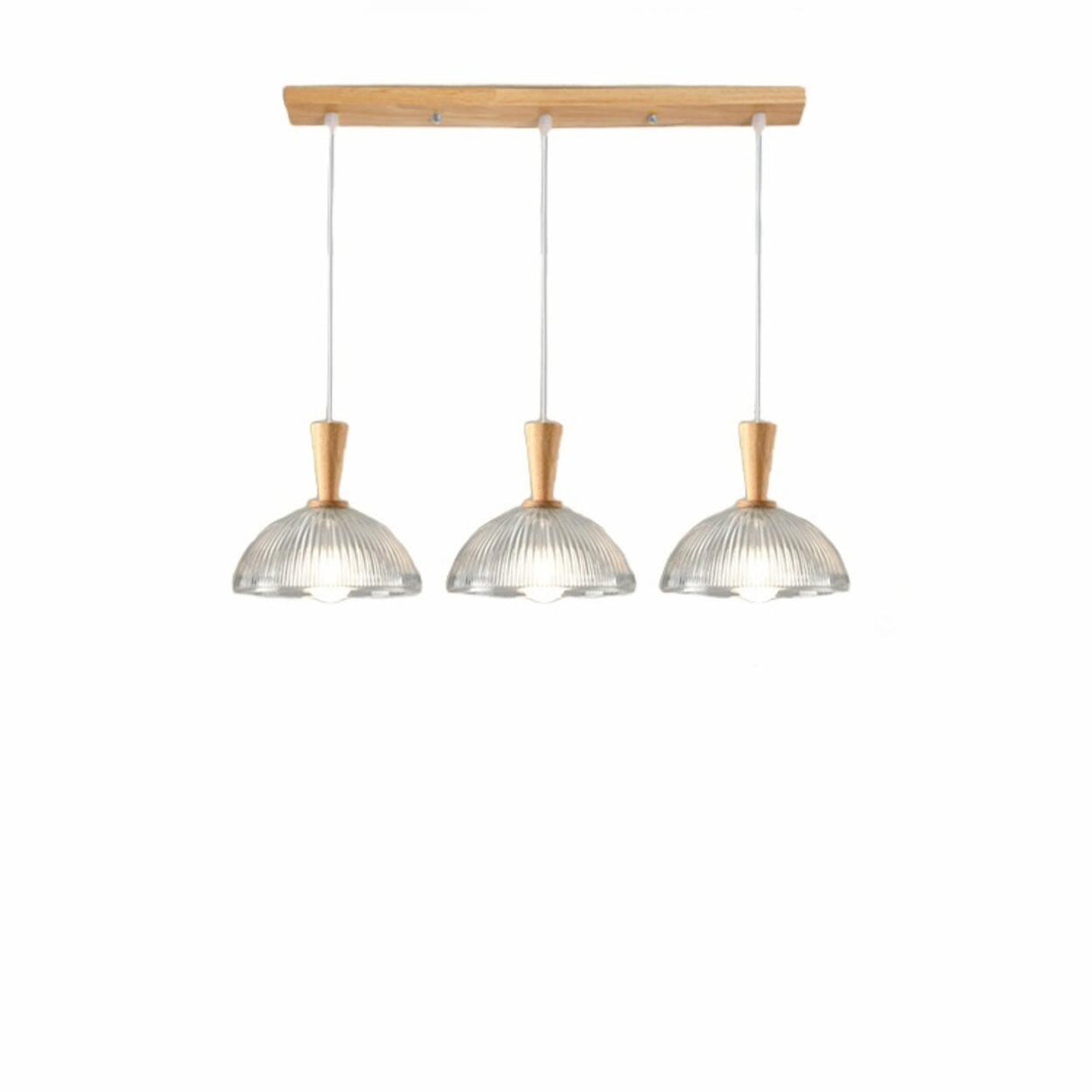 Modern Simple Dome Glass Dining Room Pendant Light Image - 3