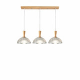 Modern Simple Dome Glass Dining Room Pendant Light Image - 3