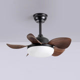 Modern Simple Flower 5 Blade Ceiling Fan with LED Light Image - 16