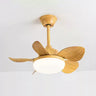 Modern Simple Flower 5 Blade Ceiling Fan with LED Light Image - 3