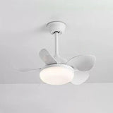 Modern Simple Flower 5 Blade Ceiling Fan with LED Light Image - 7